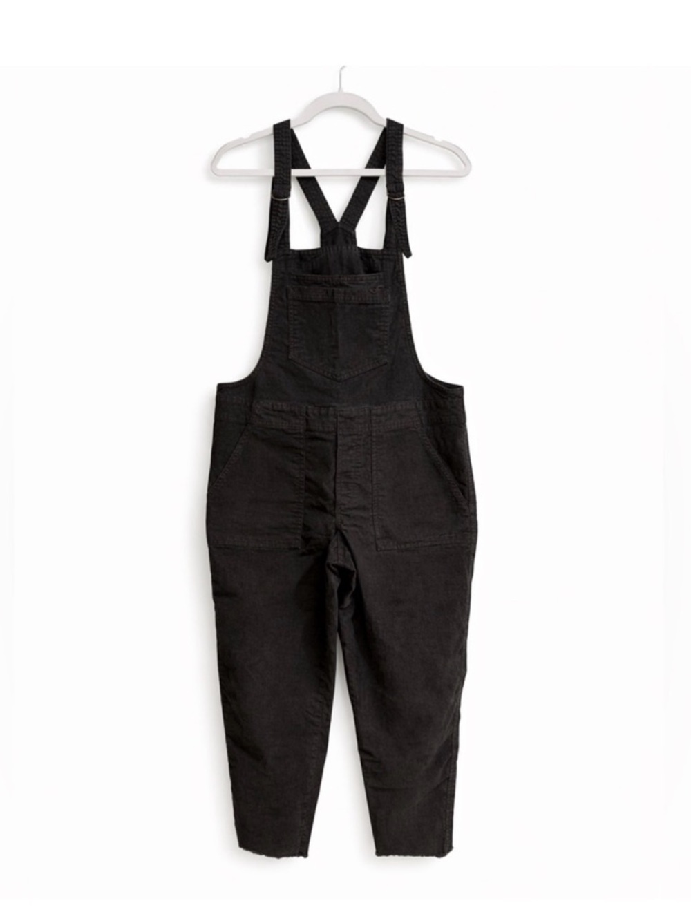 aerie Black Women's Adjustable Strap Overalls